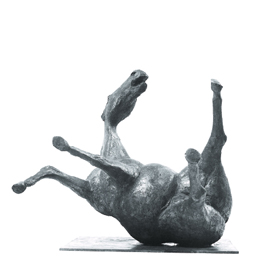 Gestürztes Pferd - 1970 - Bronze